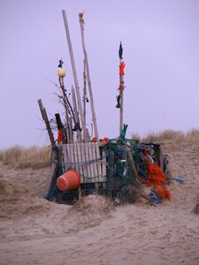 Sylt beach garbage photo