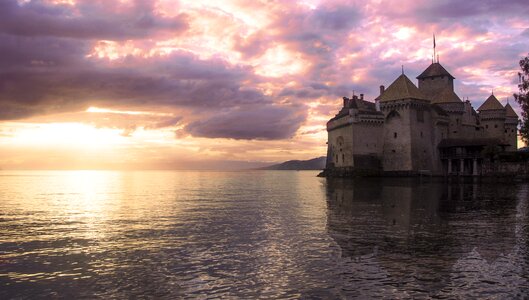 Landscape water sunset