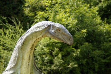 Giant lizard replica museum photo