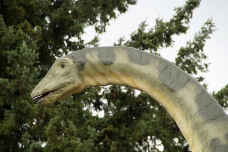 Prehistoric times giant lizard replica photo