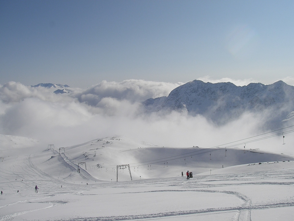 Mountains snow winter sports