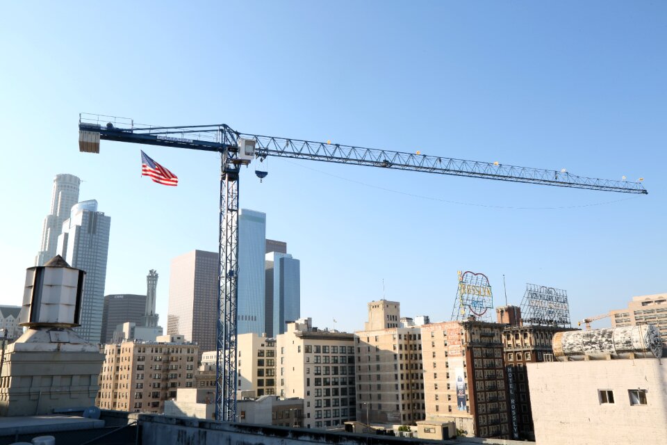 Urban construction skyline