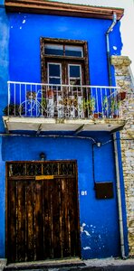 Traditional blue cyprus