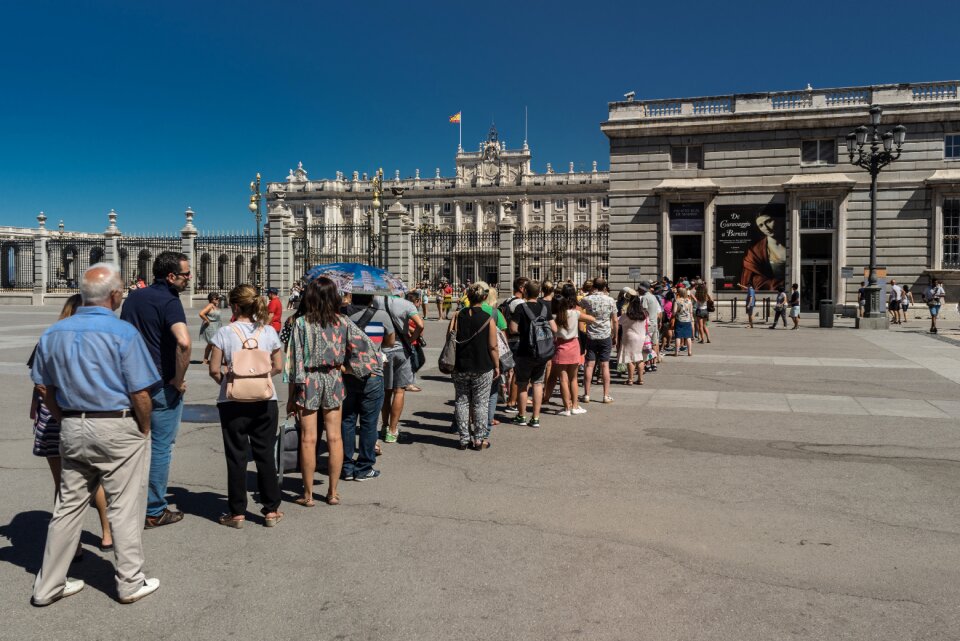 Tourists exhibition holiday