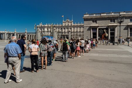 Tourists exhibition holiday