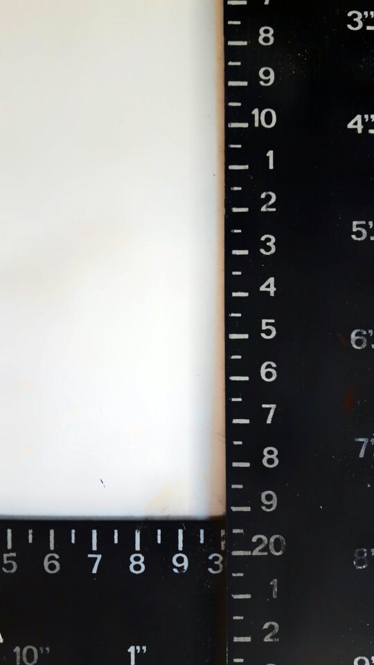 Texture numbers ruler