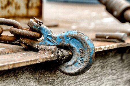 Chain steel rust