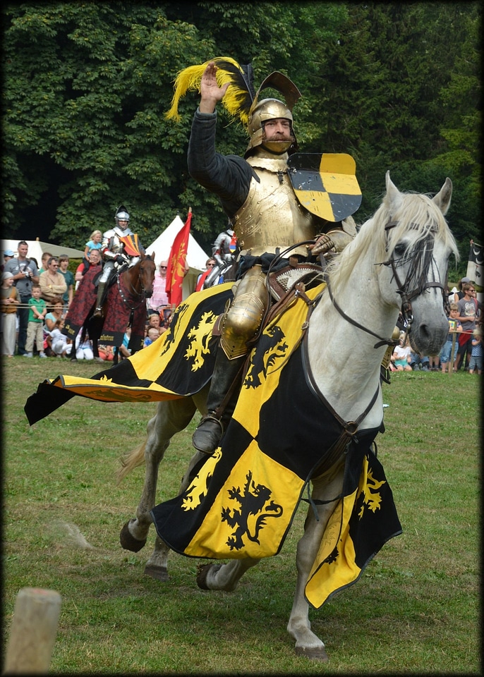Lances jousting tournament medieval
