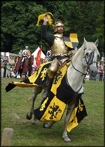 Lances jousting tournament medieval