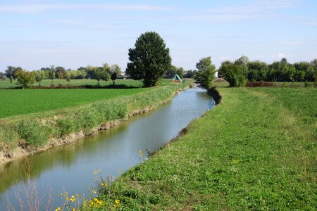 Water watercourse irrigation