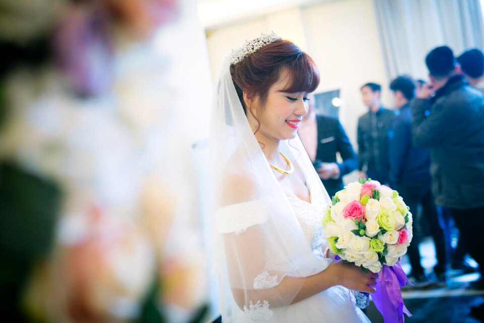 Wedding bride celebration photo