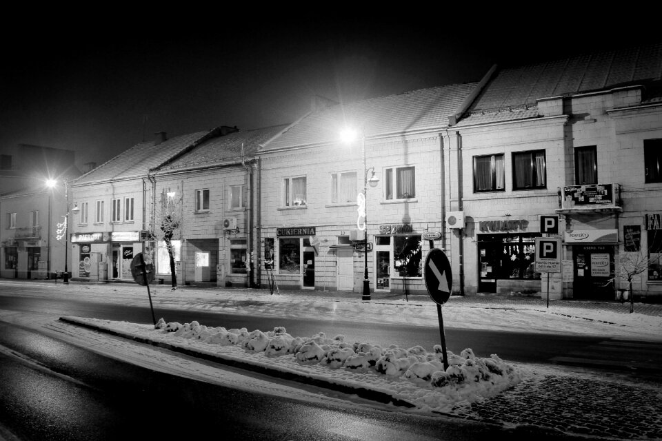 Evening black and white black white