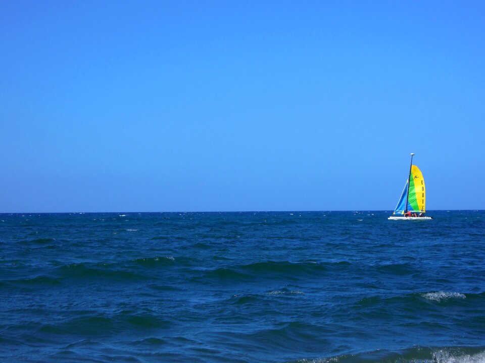 Sail board sail sea