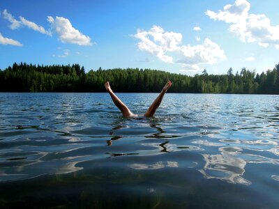 Finnish sky landscape photo