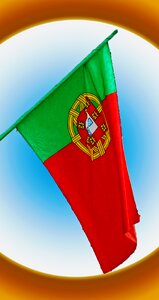 Sport national colours portugal flag photo