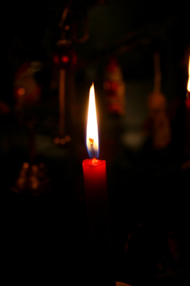 Advent light candle flame