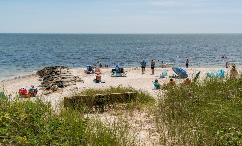 People person beach photo