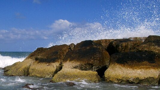 Seascape stones beach