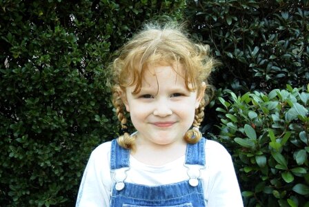 Braids overalls cute photo