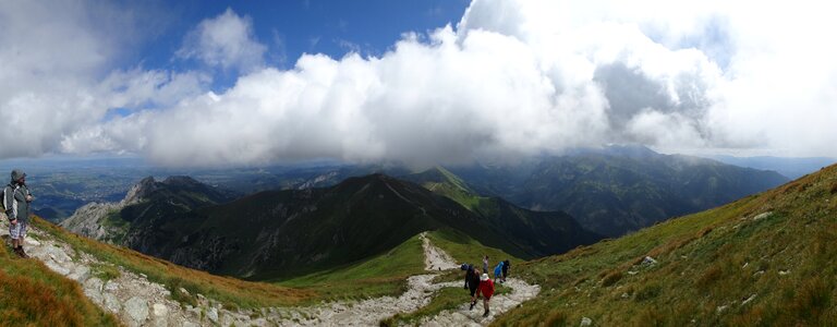 Poland the high tatras panorama
