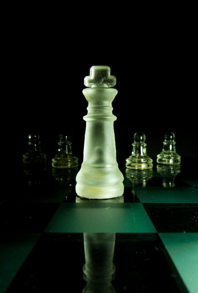 Pawn chess board game photo