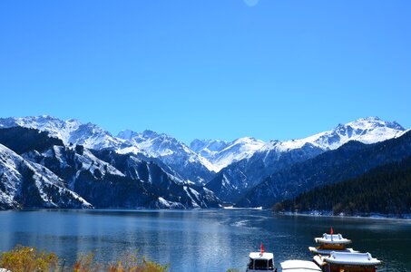 In xinjiang tianshan tianchi