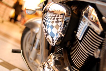 Two wheeled vehicle chrome gloss