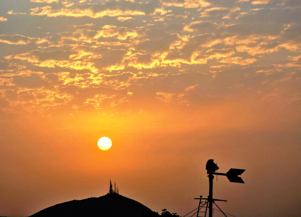 The sunset sky night