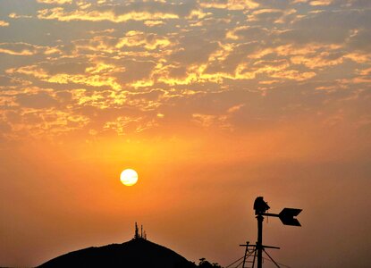 The sunset sky night