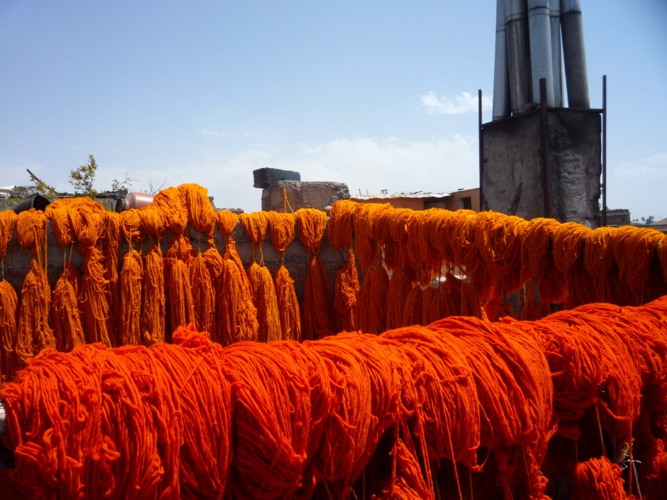 Dyeing morocco marrakech