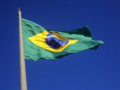 Brazil flag home photo