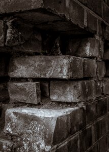 Brick trist sepia photo