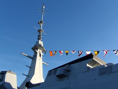 Navy frigate mast photo