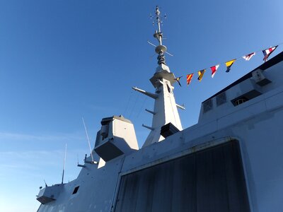 Navy frigate mast photo