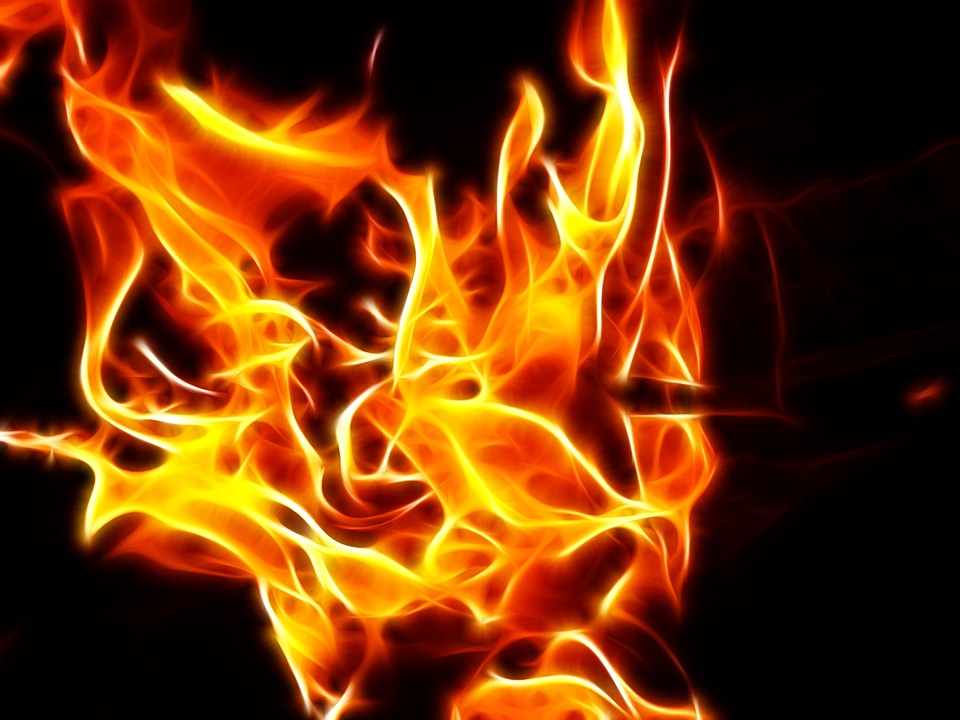 Burn fireplace oven