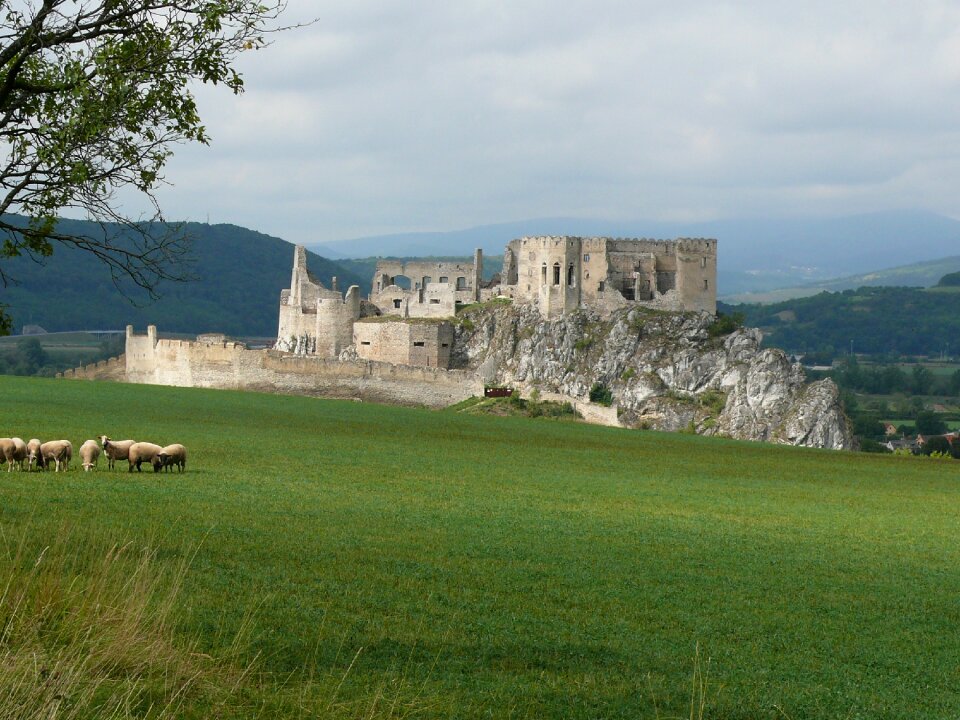 The ruins of the beckov castle