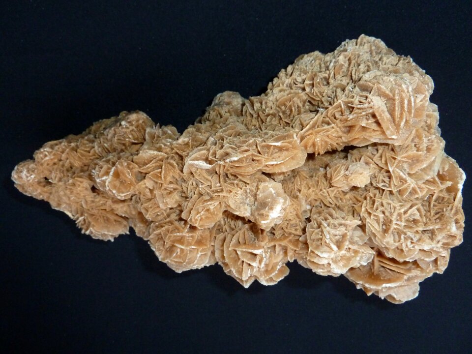Yellow brown barite rose