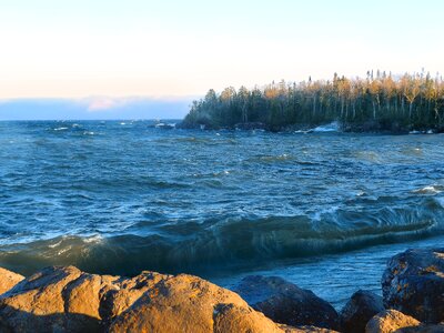 Great lakes minnesota waves photo