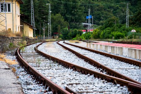 Bulgaria railway line railroad photo