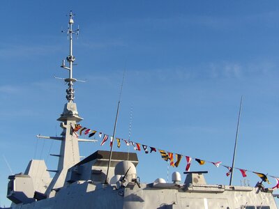 Navy frigate mast photo