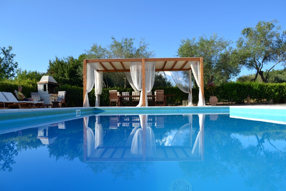 Swimming pool villa holiday