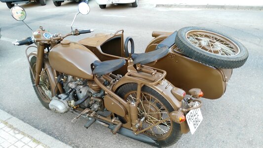 Vintage moto street photo