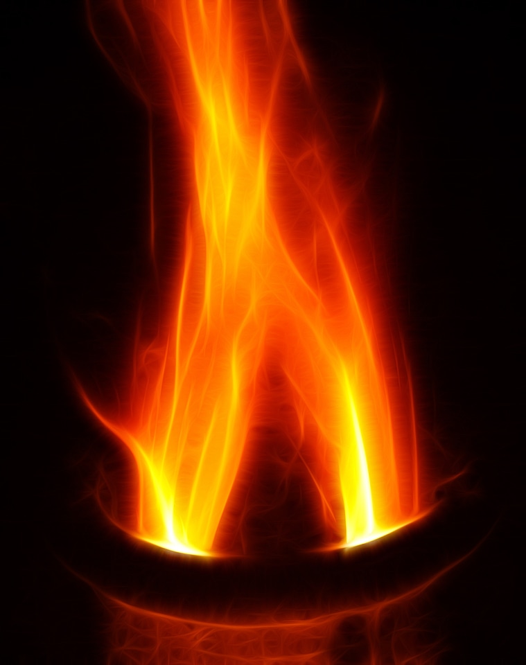 Burn fireplace oven