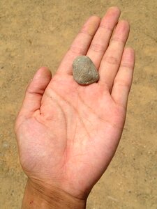 Sandpit palm finger photo