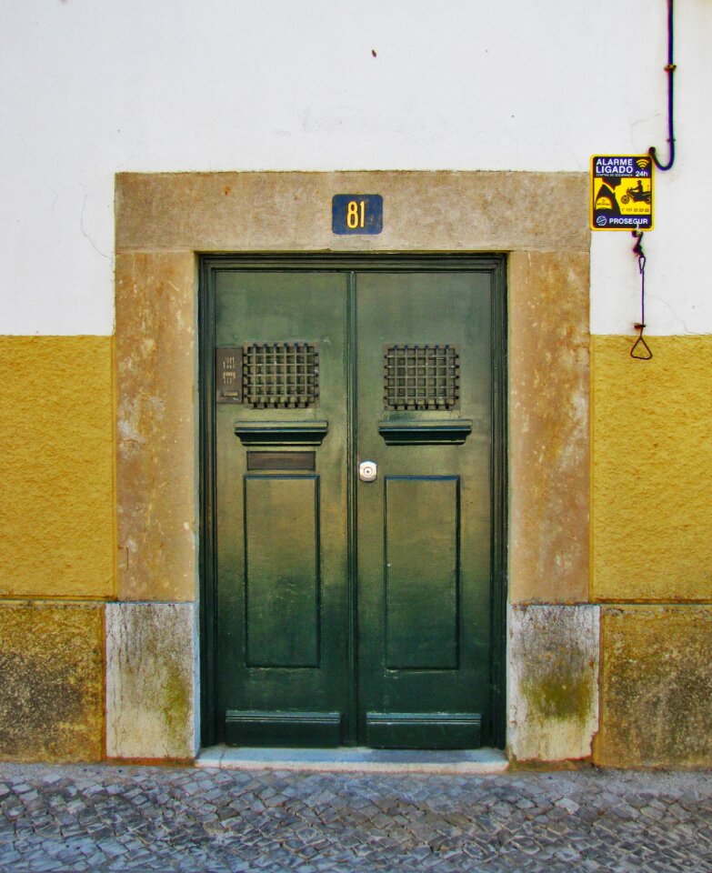 City style the façade of the