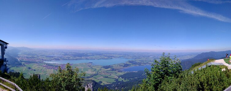 Panorama mountain station schwangau