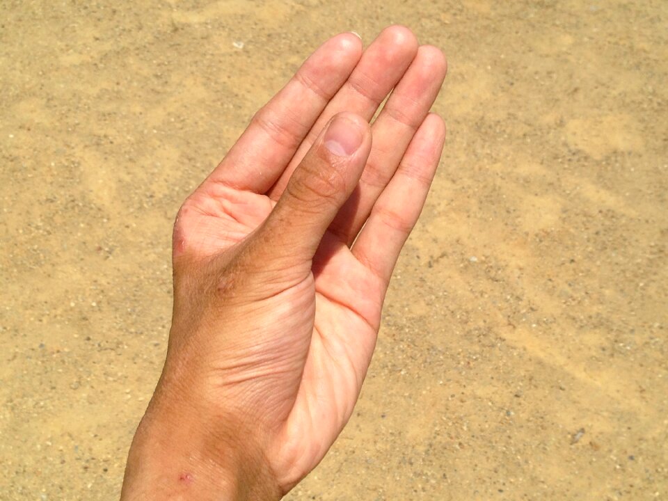 Possess palm finger