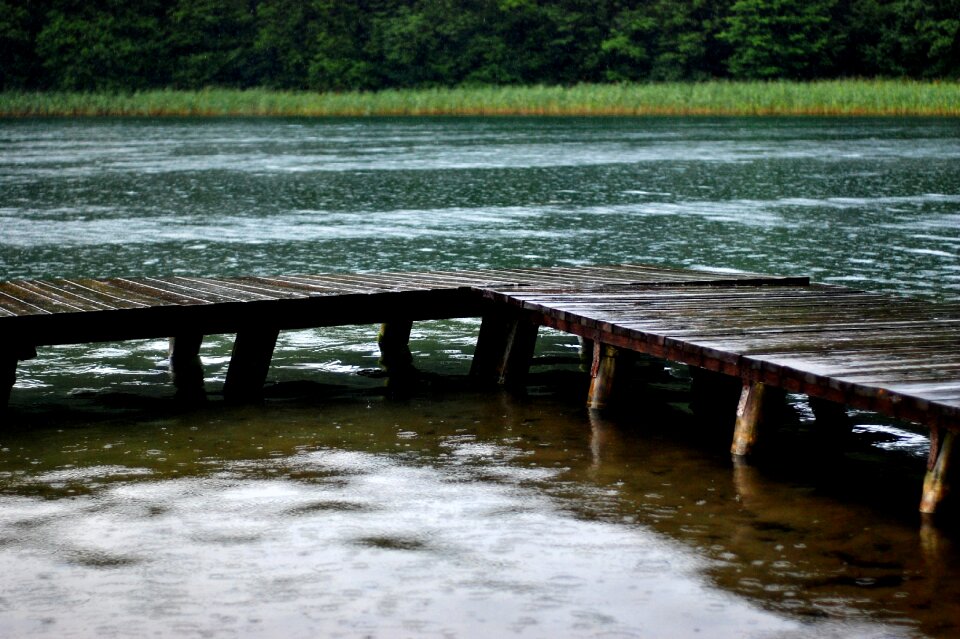 The pier poland forests tucholski