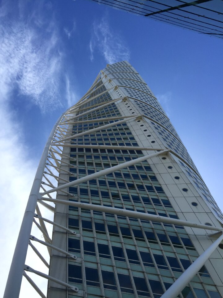 Turning torso tower sky