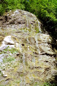 Mountains waterfall rock